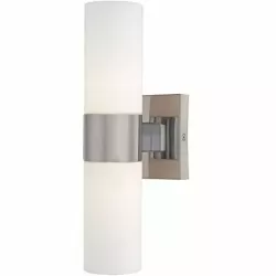 Satco Nuvo 62/2936 Link - 21 Inch 24W 2 LED Vertical Wall Sconce Brushed