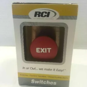 RCI 908-MOx32D-RED Exit Button